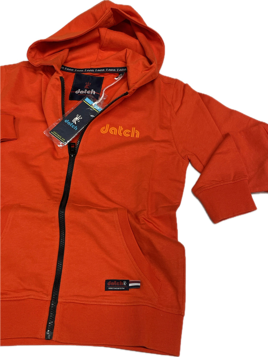 Felpa Datch full zip e Cappuccio 100% cotone – Magazzini Europa