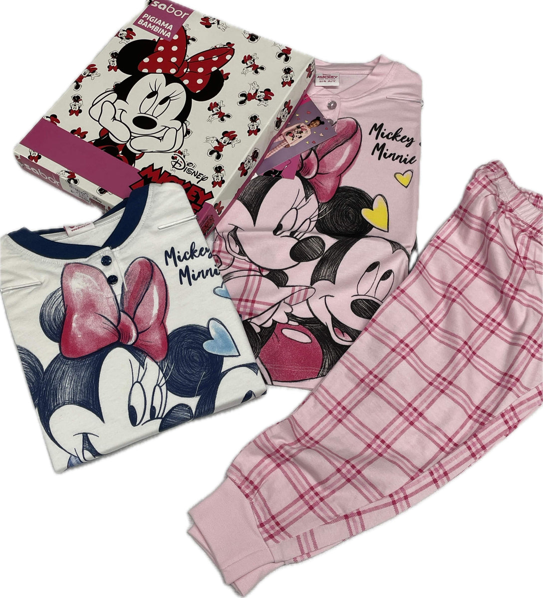 Pigiama Lungo Minnie Mouse Per Bambina - 100% Cotone, Manica Lunga - Foto 14