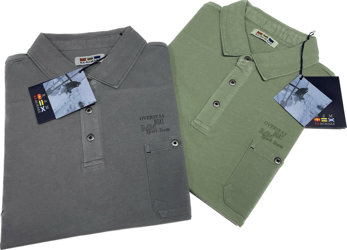 Polo uomo jearsy morbido Re del Mare