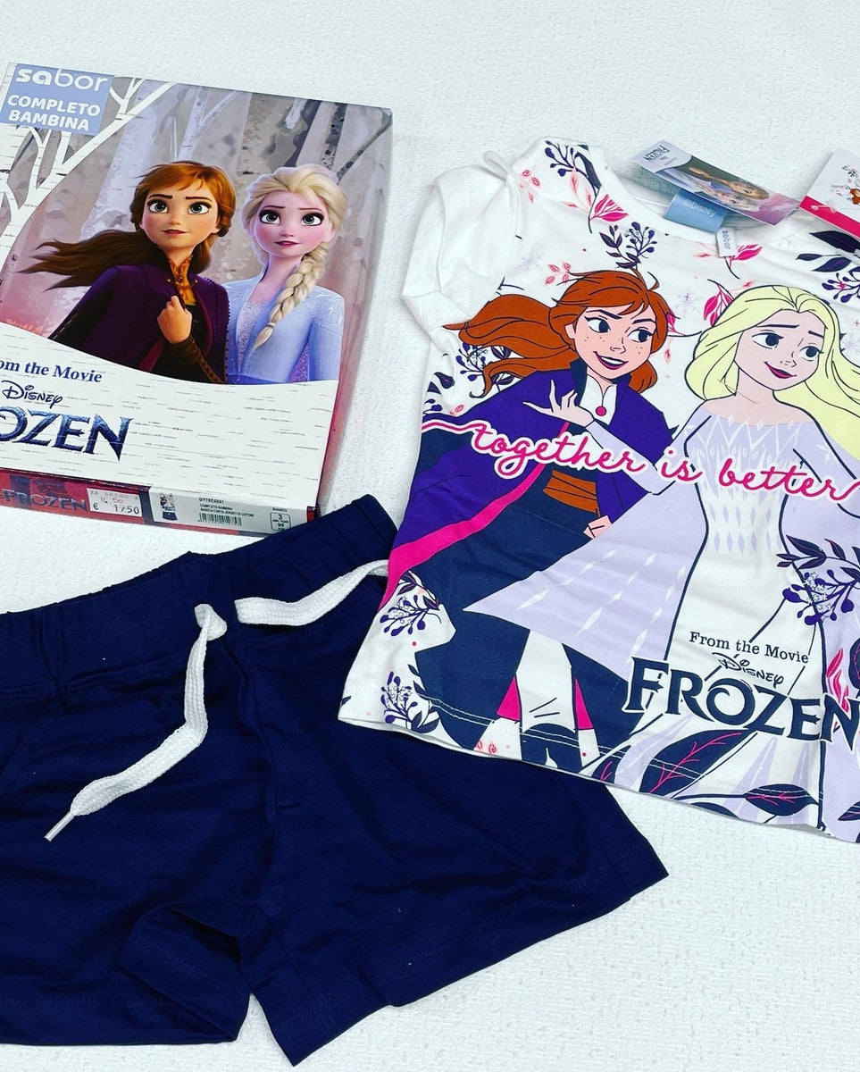 Pigiama Frozen corto cotone