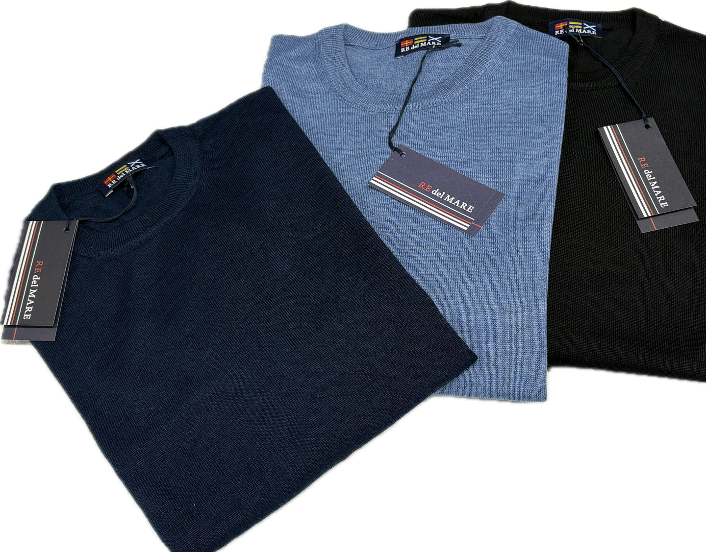 20 Terzi srl Maglia girocollo misto-lana sottile semplice t.unita da uomo italiana Magazzinieuropa