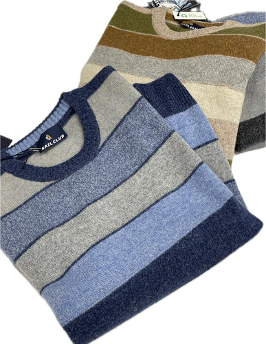 20 Terzi srl Maglione rigato di lana da uomo italiano Magazzinieuropa