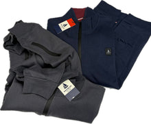 Carica l'immagine nel visualizzatore di Gallery, AGN Faschionwear Felpe uomo con tasche laterali aperte full zip felpate Navyblue Magazzinieuropa