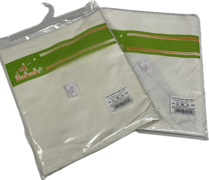 Almatex Lenzuolini asilo con lacci per le brandine 100% cotone 60x140 cm Magazzinieuropa