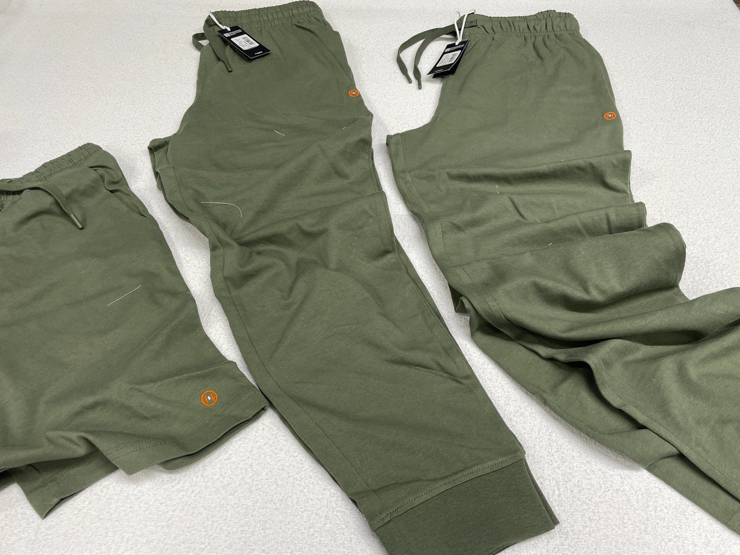Apparel 62 srl Pantaloni tuta verdi cotone con e senza polsino leggeri cotone Magazzinieuropa