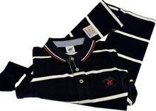 Carica l'immagine nel visualizzatore di Gallery, Apparel 62 srl Polo uomo Beverly Hills mezza manica Riga mare in cotone 100% collezione 2026 Magazzinieuropa