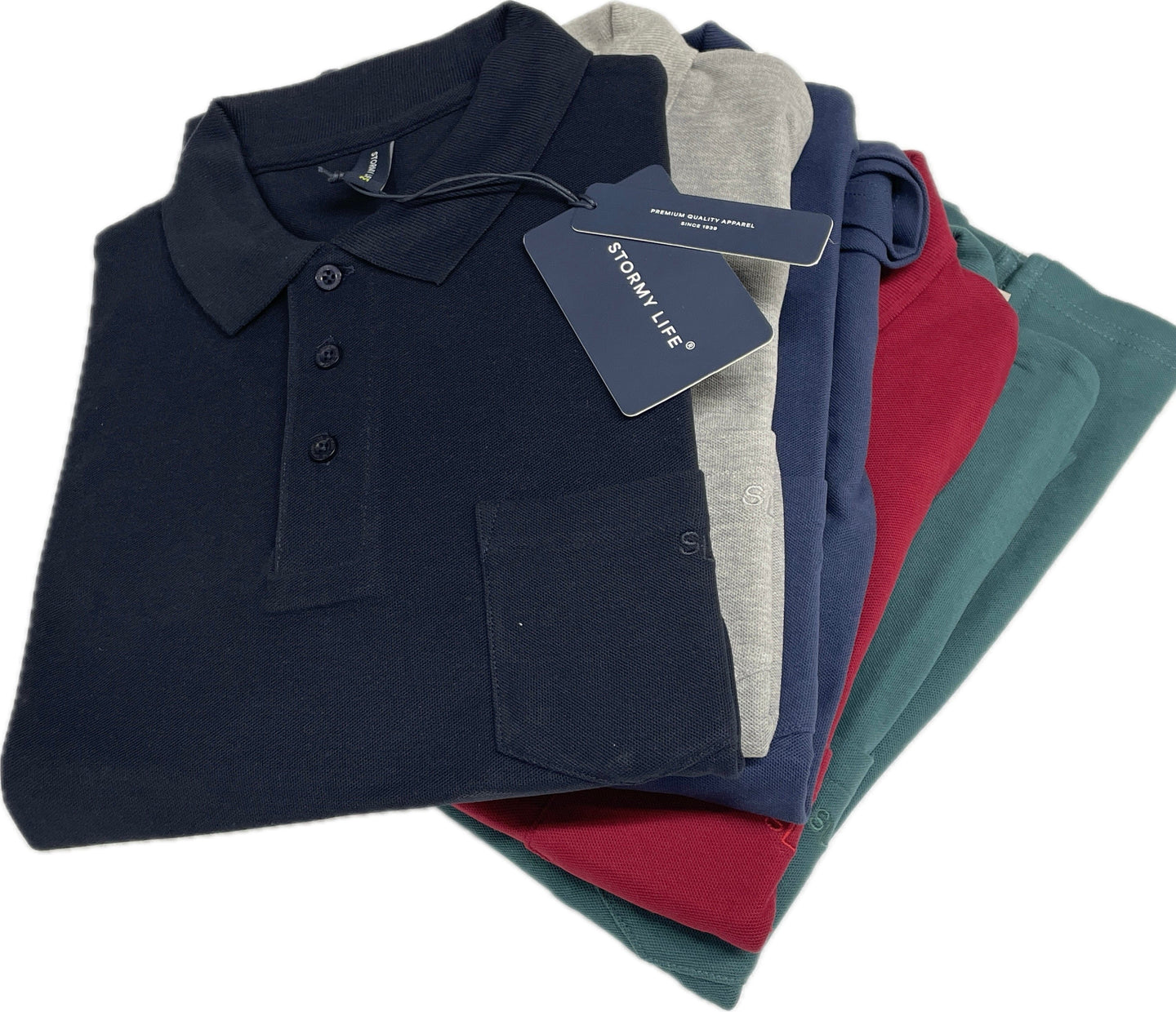 Apparel 62 srl Polo uomo manica lunga in cotone 100% Magazzinieuropa