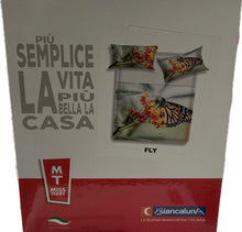 Carica l&#39;immagine nel visualizzatore di Gallery, Biancaluna Completo lenzuola MissTerry Biancaluna 100% cotone digitale made in Italy Magazzinieuropa
