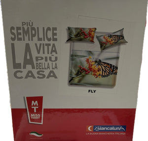 Biancaluna Completo lenzuola MissTerry Biancaluna 100% cotone digitale made in Italy Magazzinieuropa