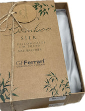Carica l'immagine nel visualizzatore di Gallery, Biancaluna Federe bamboo GFFerrari 100% seta di Bamboo naturale set regalo 2X scatola Magazzinieuropa