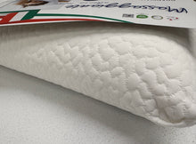 Carica l'immagine nel visualizzatore di Gallery, Biancaluna Guanciale alto 16cm Memory Made in Itlay traspirante anallergico Magazzinieuropa