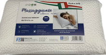 Carica l'immagine nel visualizzatore di Gallery, Biancaluna Guanciale alto 16cm Memory Made in Itlay traspirante anallergico Magazzinieuropa