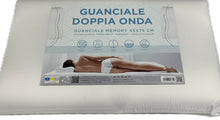 Carica l'immagine nel visualizzatore di Gallery, Biancaluna Guanciale ortopedico doppia onda sagomato Made in Itlay Magazzinieuropa