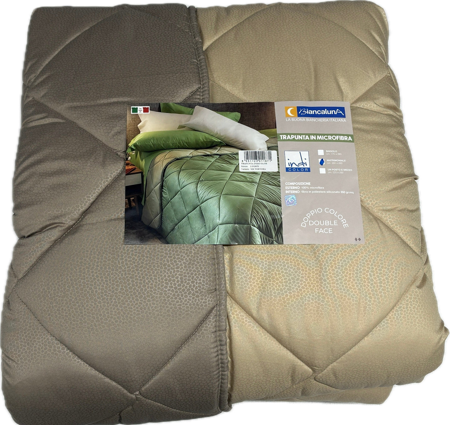 Biancaluna Trapunta invernale Biancaluna Italiana Made in Italy double-face Magazzinieuropa