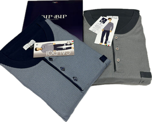 Bipbip Pigiama bipbip calibrato cotone caldo 100% oversize Made in Italy Magazzinieuropa