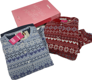 Bipbip Pigiama donna made in Italy bipbip felpato caldo Magazzinieuropa