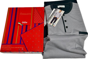 Bipbip Pigiama uomo Bipbip made in Italy 100% cotone con polso Magazzinieuropa