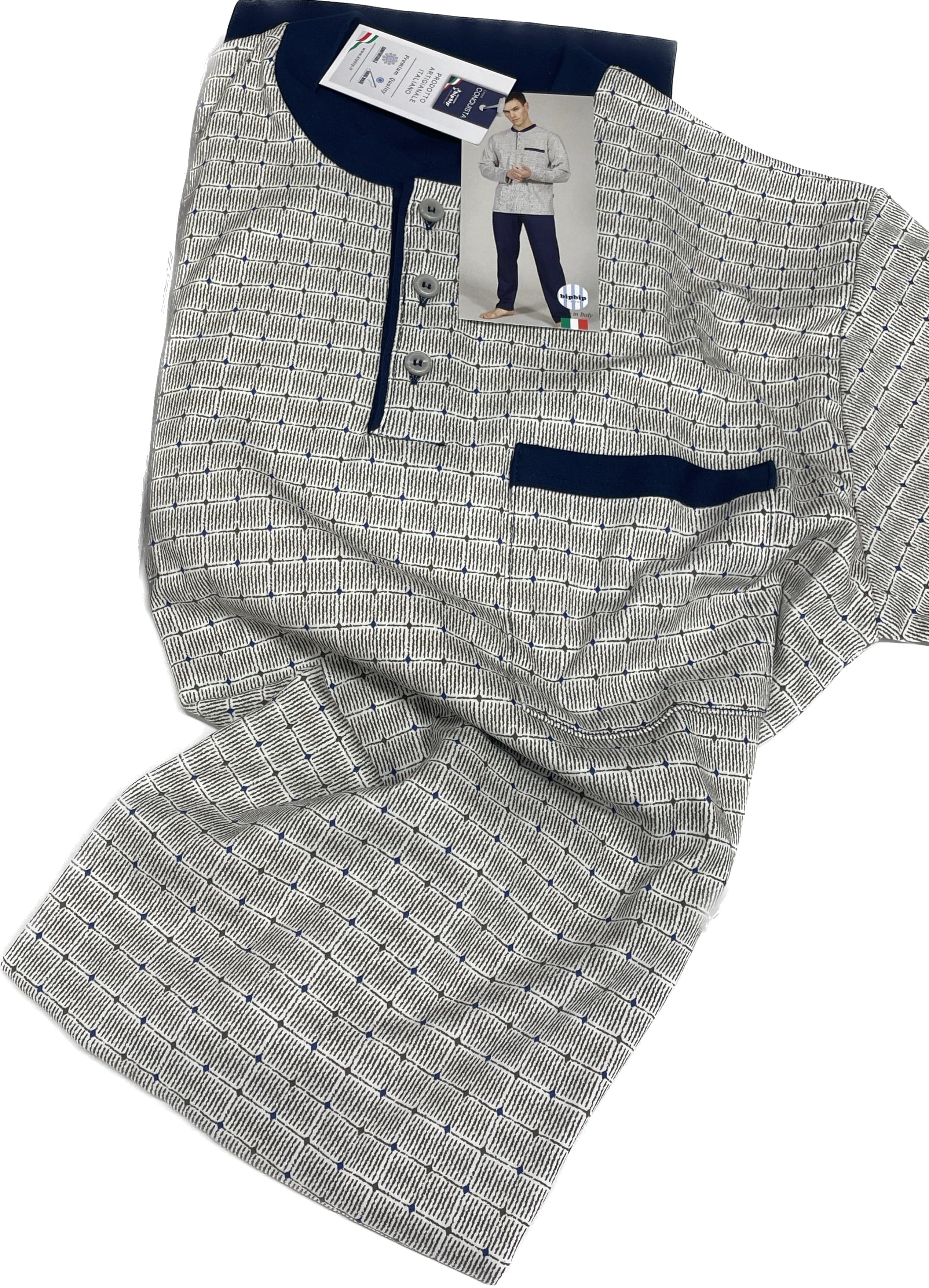 Pigiama uomo dritto bipbip conquista cotone 100% caldo – Magazzini