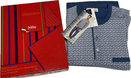 Bipbip Pigiami da uomo Bipbip made in Italy 100% cotone Magazzinieuropa
