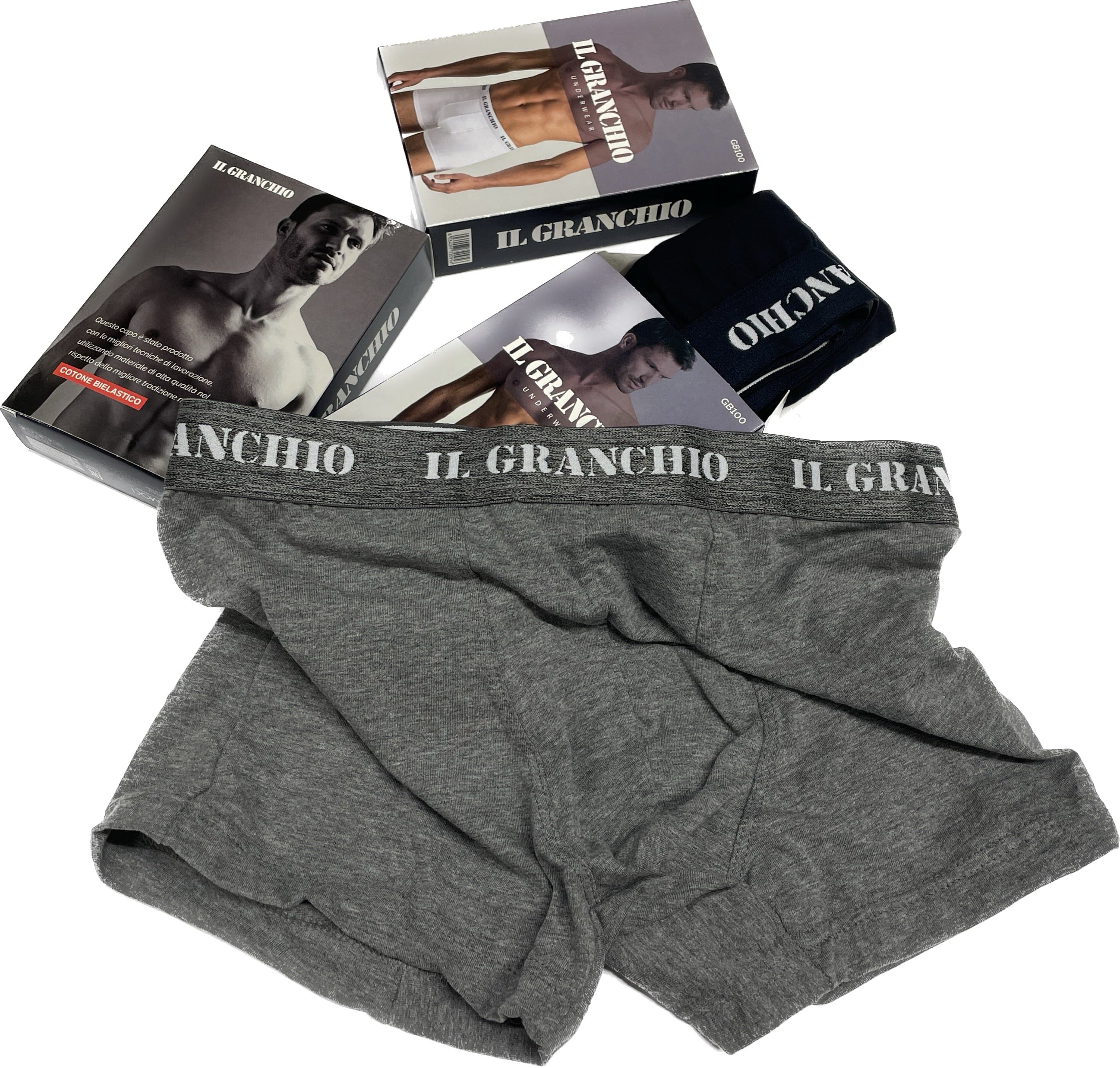 Boxer uomo marca Granchio GB100 elastico esterno
