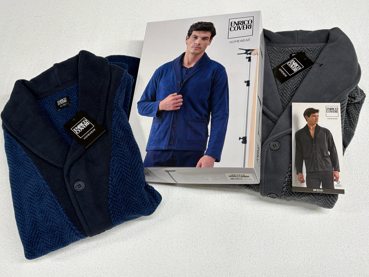 Coloriamoci Giacca da camera uomo pile Enrico Coveri 2026 Magazzinieuropa