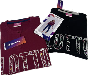Coloriamoci Pigiama bimba e ragazza caldo cotone 100% marca Lotto Magazzinieuropa