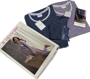 Coloriamoci Pigiama donna cotone 100% invernale 2026 marchio Granchio Magazzinieuropa