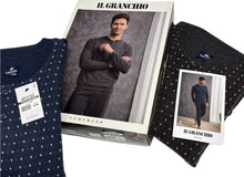 Carica l&#39;immagine nel visualizzatore di Gallery, Coloriamoci Pigiama Felpato da uomo del Granchio Pois fantasia caldo Magazzinieuropa