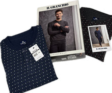 Carica l&#39;immagine nel visualizzatore di Gallery, Coloriamoci Pigiama Felpato da uomo del Granchio Pois fantasia caldo Magazzinieuropa