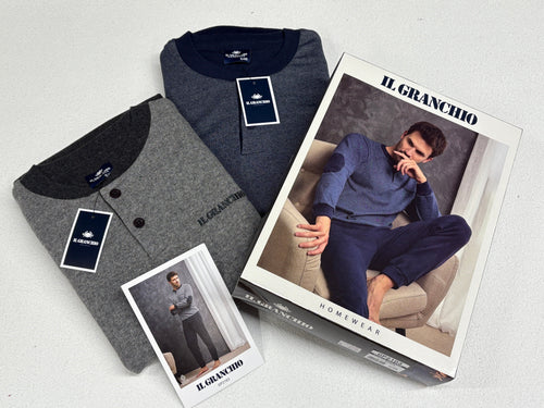 Coloriamoci Pigiami Felpati uomo del Granchio collezione 2026 caldissimo Magazzinieuropa