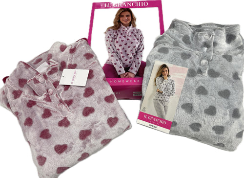 Coloriamoci Tuta donna di Pile del Granchio Cuori serafino Magazzinieuropa