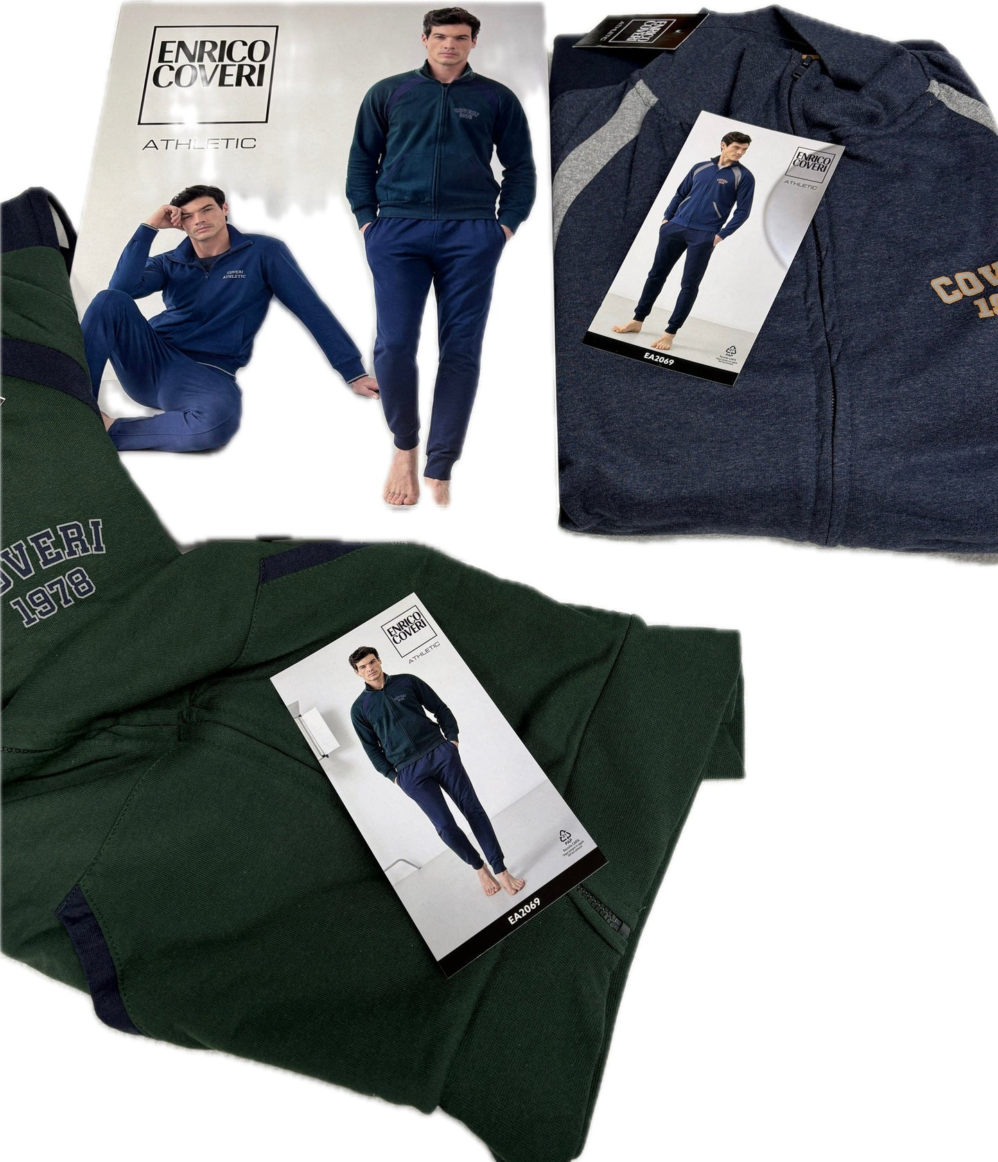 Coloriamoci Tuta felpata Enrico Coveri giovane ginnastica uomo inverno 2026 Magazzinieuropa