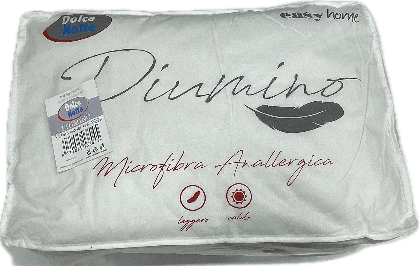 Easy Home Piumino 4 stagioni interno bianco 300g fine serie Microfibra Magazzinieuropa