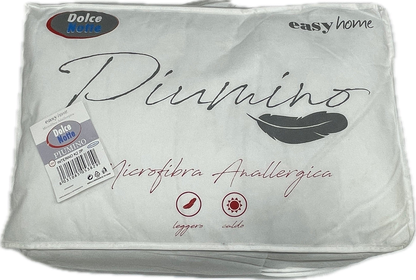Easy Home Piumino interno bianco 300g fine serie Microfibra Magazzinieuropa