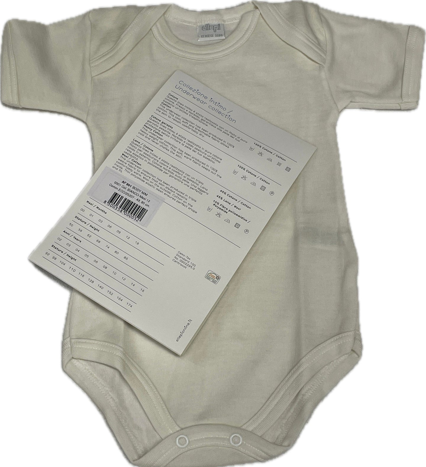 6 Body In Cotone Per Neonato A Manica Lunga - Confezione Conveniente, Bianco - Foto 10