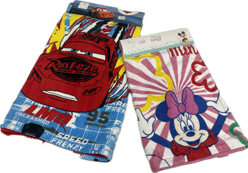 Ellepi Poncho 100% cotone Disney Minnie e cars Marvel Eppeli Magazzinieuropa