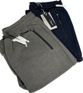 Fratelli Campagnolo Pantalone da tuta felpati senza polso da ginnastica tasca zip moderna Magazzinieuropa