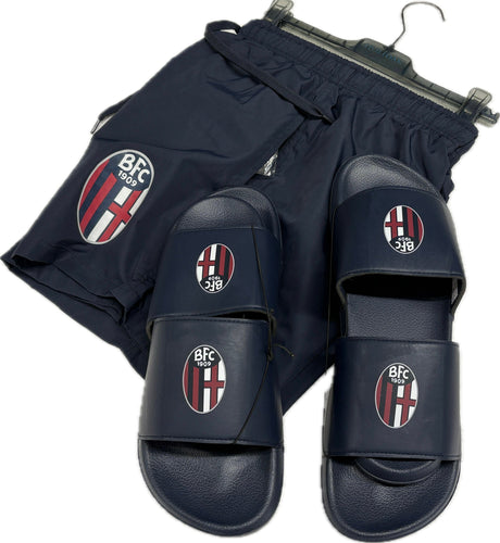 Frimm Ciabatta mare BCF del Bologna calcio 1909 Ufficiale in gomma spiaggia piscina Magazzinieuropa
