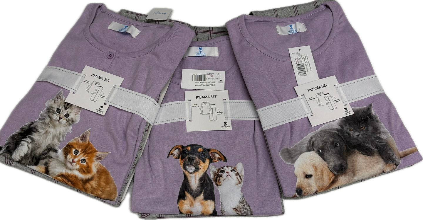 Frimm Pigiami cani e gatti caldo cotone 100% donna 2026 Magazzinieuropa