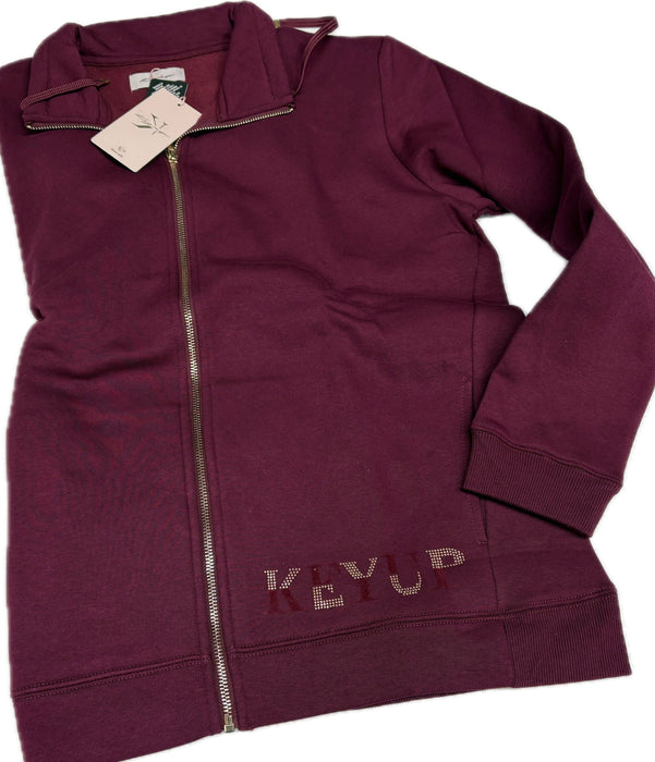 Gebel Felpa donna Keyup full zip Amaranto Ufficiale nuova collezione 2026 Magazzinieuropa