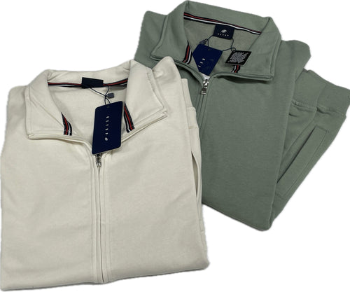 Gebel Felpa leggera Keyup full zip due colori uniti Magazzinieuropa