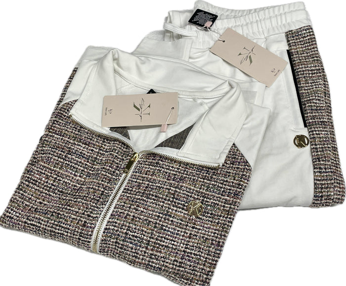 Gebel keyup completo felpa pantalone glamour donna leggero cotone Magazzinieuropa