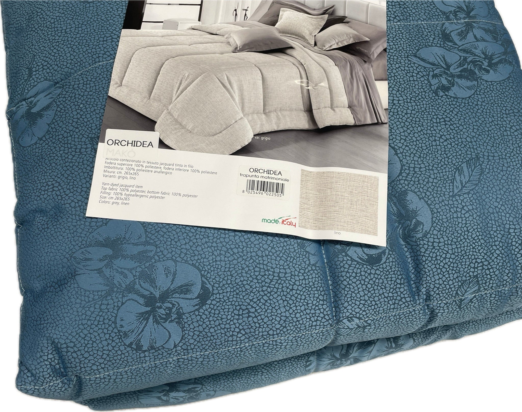 Trapunta Matrimoniale GFerrari In Raso Di Cotone Patchwork Multicolore - 270x270 Cm, Effetto Piumino, Made In Italy