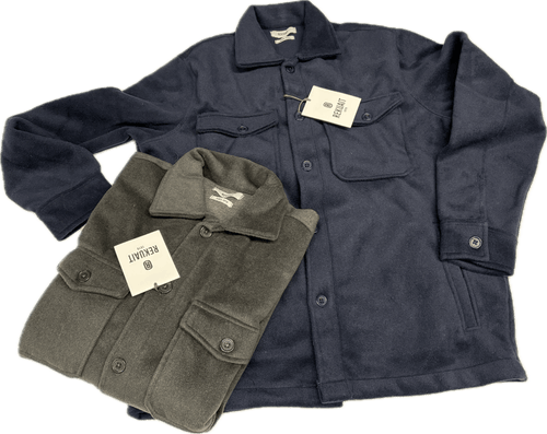 GIT camicia imbottita grossa uomo con bottoni e due grandi tasche Magazzinieuropa