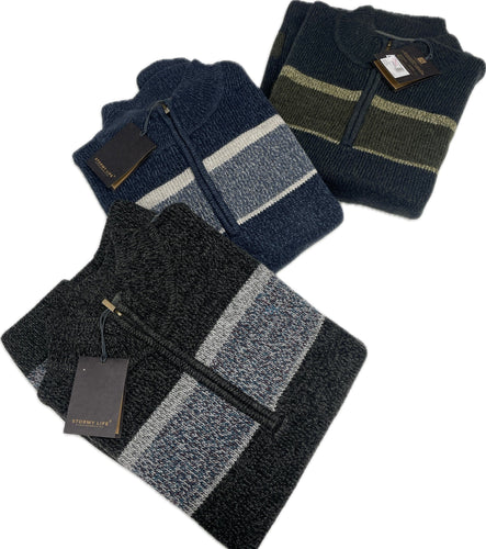 GIT Maglione mezza zip uomo lana grosso Calibrato Magazzinieuropa