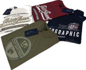 GIT T-shirt mezza manica cotone 100% fantasie assortite stock Magazzinieuropa