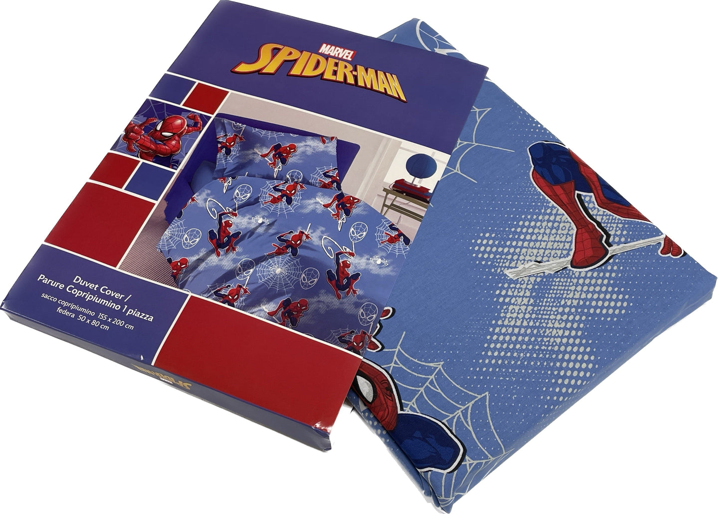 Hermet srl Copripiumino parure Spider-man Marvel completo Magazzinieuropa