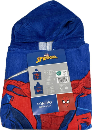 Hermet srl Poncho mare Spider-man 100% cotone spugna Magazzinieuropa