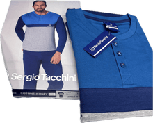 Carica l'immagine nel visualizzatore di Gallery, Kronos Pigiama di Sergio tacchini da uomo cotone Ufficiale brand collezione 2026 Magazzinieuropa