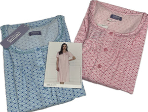 Linclalor Camicia da notte mezza manica Linclalor classica carrè stock Magazzinieuropa